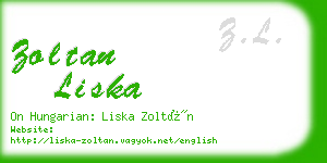 zoltan liska business card